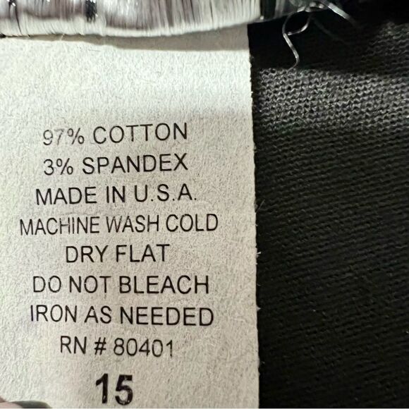 NWOT vintage y2k bondage pants black linen flare cut sz 15 by Girlfriends LA - Picture 7 of 14